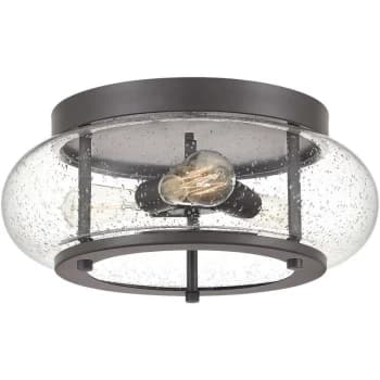 Elstead - Trilogy 3 Light Flush Mount, Old Bronze, E27