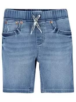 Levis Boys Skinny Dobby Shorts - Light Wash, Light Wash, Size 3 Years