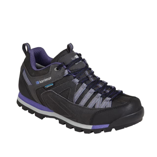 Karrimor Kids Spike Low Waterproof Hiking Shoes Black/Purple female 4 (36.5)