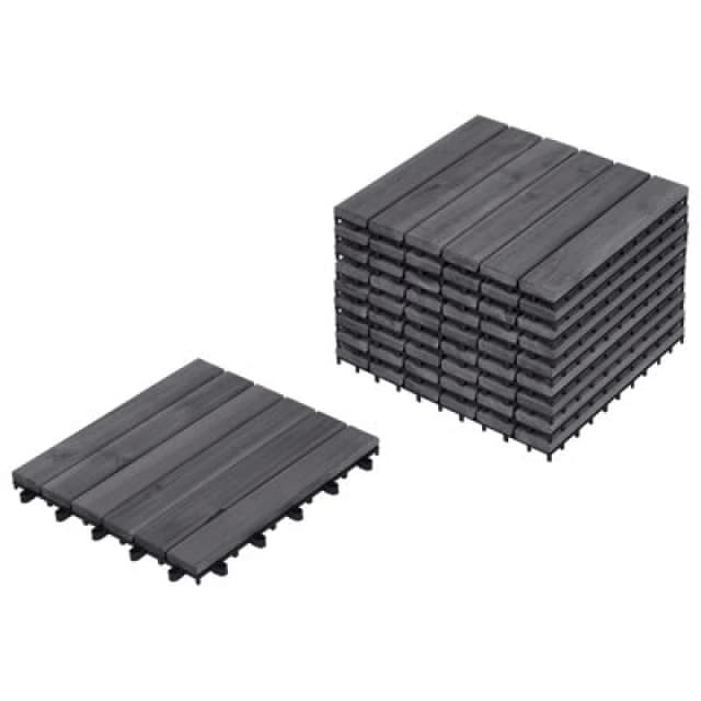 Beliani Outdoor Flooring Accettura Certified Acacia Wood Grey