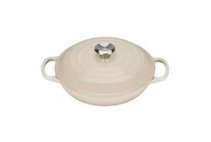 Le Creuset Signature Cast Iron Shallow Casserole 26cm Almond