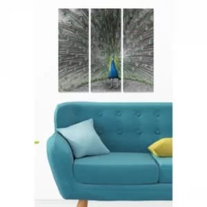 MDF3894715 Multicolor Decorative MDF Painting (3 Pieces)