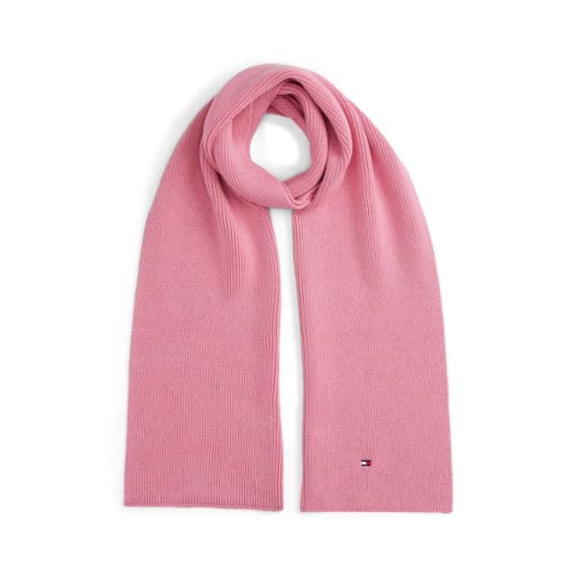 Tommy Hilfiger Kids Small Flag Knitted Scarf Mystic Pink THC unisex Junior