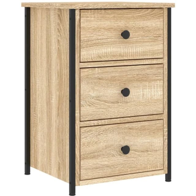 VIDAXL Bedside Cabinet Sonoma Oak 40x36x60cm Engineered Wood vidaXL 8720845939540