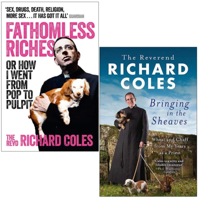 Reverend Richard Coles 2 Book Set Fathomless Riches And Bringing In The Sheaves Memoirs Reverend Richard Coles Books