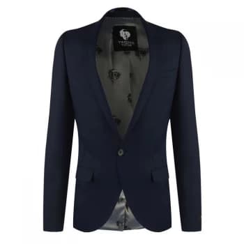 Twisted Tailor Hemmingway Skinny Fit Suit Jacket - Navy