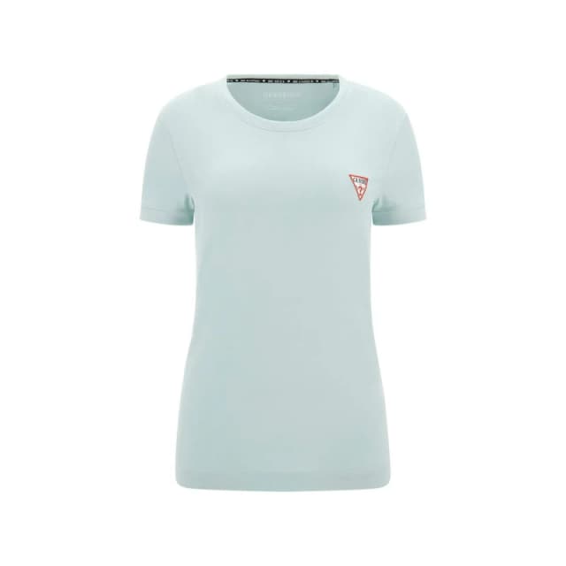 Guess T-Shirt round neck woman Guess Mini Triangle Bleu Female S