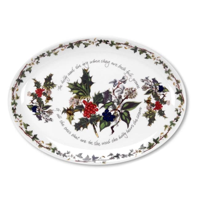 Portmeirion Holly and Ivy The Holly and the Ivy Platter Green unisex One Size