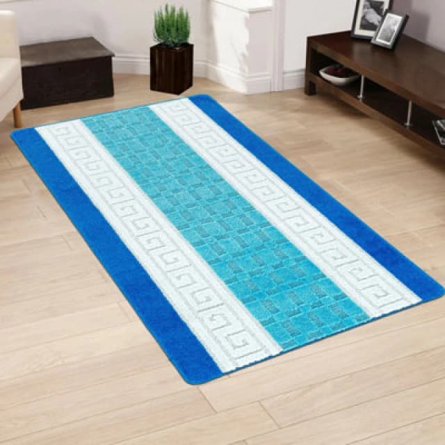 Smart Living Smart Living Heavy Duty Machine Washable Hallway Kitchen Non Slip Door Mat in Blue Size: 40cm x 60cm Blue 40cm x 60cm Unisex 0632556515