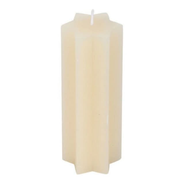 Something Different Something Different Starry Night Star Taper Candle in Cream Cream One Size Unisex 5063806851486