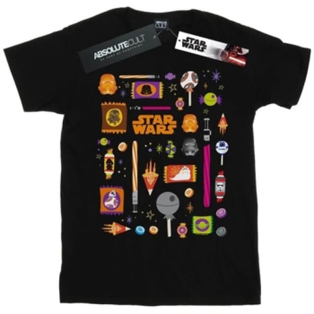 Star Wars Halloween Treats T-Shirt Black male
