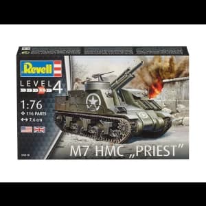 M7 HMC Priest 1:76 Level 4 Revell Model Kit