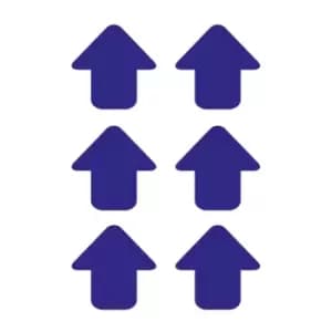 'Arrow' Floor Signal, Blue, (90mm x 90mm), Pack of 100