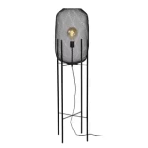 Mesh Vintage Floor Lamp - Ø35cm - 1xE27 - Black