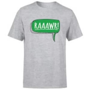 Raaawr Mens T-Shirt - Grey - 3XL