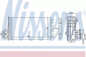 Nissens Radiator Heat Matrix interior heating 72941