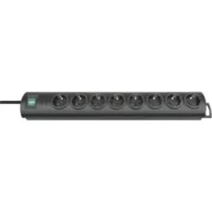Brennenstuhl 1153300128 Power strip (+ switch) 8x Black PG connector