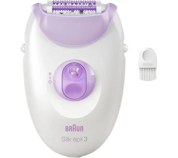 BRAUN Silk-pil Series 3 3-000 Epilator - White & Purple, White,Purple 7500435224970