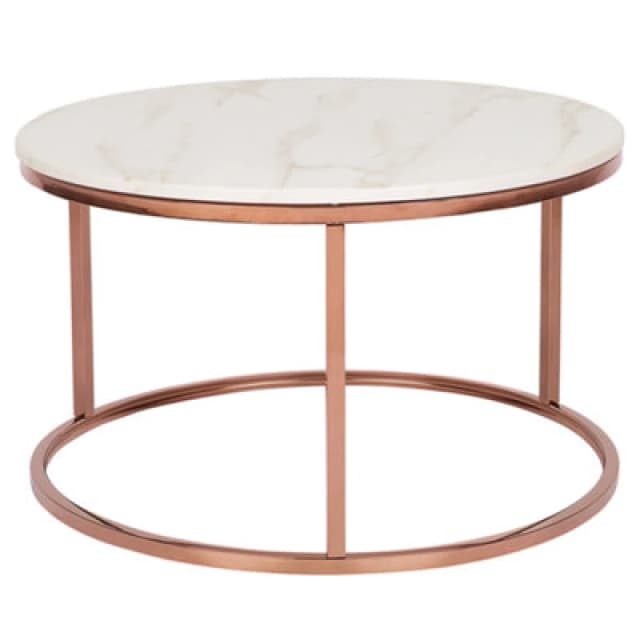 Beliani Coffee Table Coral Rose Gold