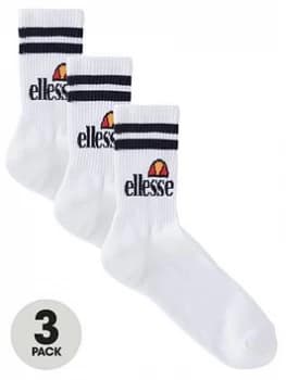 Ellesse Pullo 3Pk Socks - White