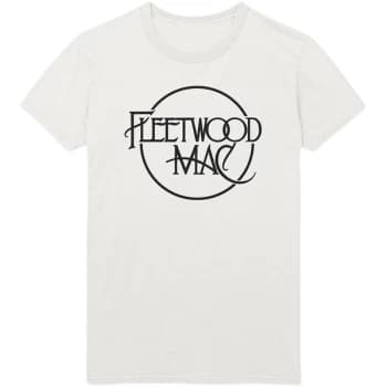Fleetwood Mac - Classic Logo Unisex Large T-Shirt - White