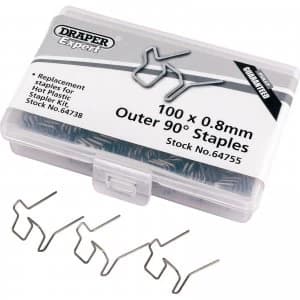 Draper Double U Staples for Hot Staplers 0.8mm Pack of 50