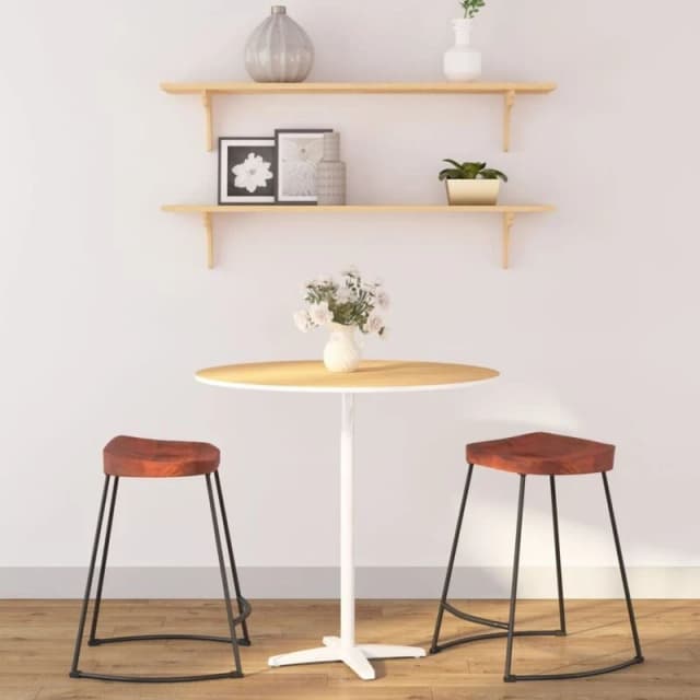 vidaXL Gavin Bar Stools 2 pcs 45x38x53cm Solid Wood Mango, Brown 344914