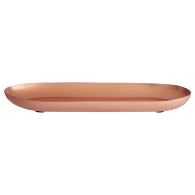 Premier Housewares Madison Shine Copper Finish Tray Gold