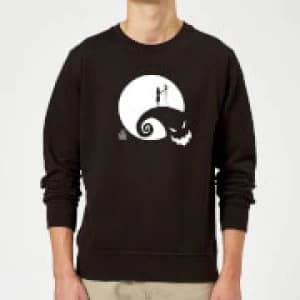 Disney The Nightmare Before Christmas Jack And Sally Moon Black Sweatshirt - XXL - Black