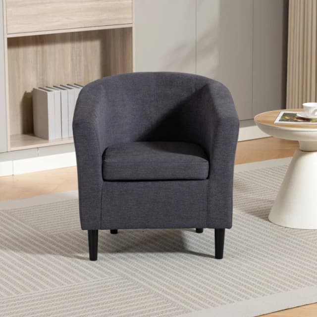 Artemis Home Beulah Fabric Accent Chair in Charcoal Size: 1 Pack Charcoal Unisex 1 Pack