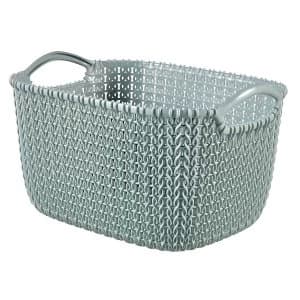 Curver Medium Knit Rectangular Basket - Misty Blue
