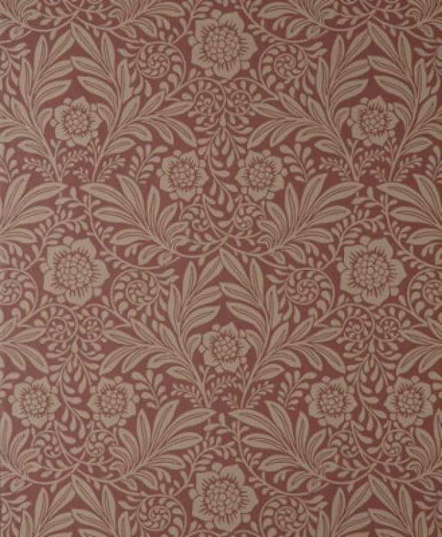Crown Camille Damask Red Wallpaper M1746