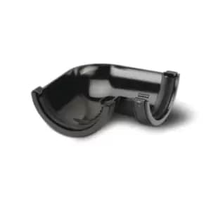 Polypipe RR103B Half Round Rainwater System 90 Degree Gutter Angle Black