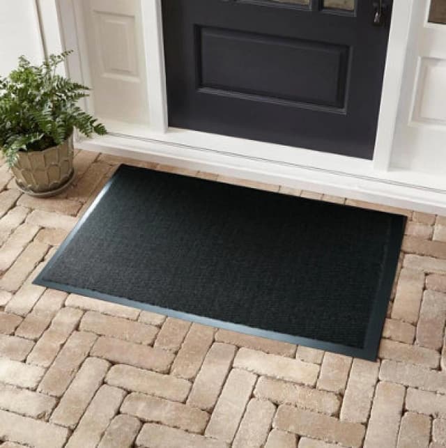 Door Mats Hallway Runners Non Slip Outdoor Indoor-Kitchen Floor Mats Rubber Back Dirt Trapper Charcoal 60X80 Cm