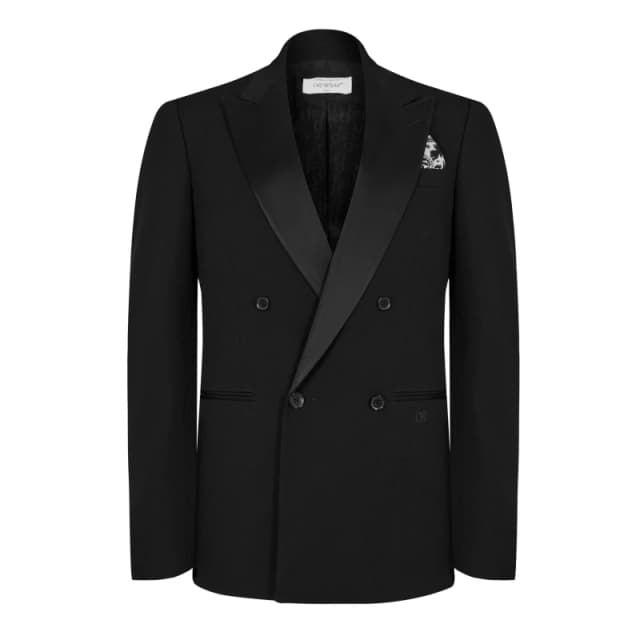Off White Mens Suit Jacket Black male M