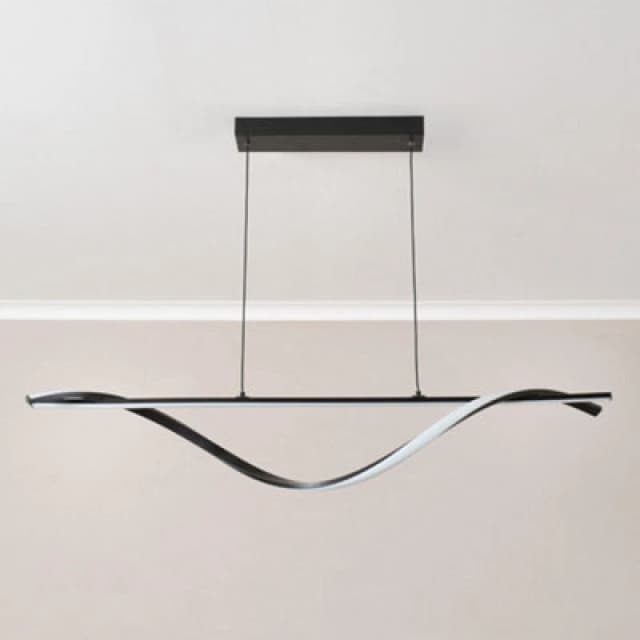 ValueLights ValueLights Infinity Black Loop Integrated LED Ceiling Flush or Pendant Light Black One Size Unisex 5016529271390