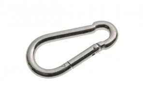 Wickes Bright Zinc Plated Carbine Hook 8mm Pack 2