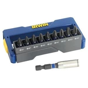 IRWIN Phillips Impact Screwdriver Bit Set, 10 Piece
