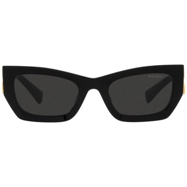 Miu Miu Miu Miu Women Rectangle Black Dark Grey MU09WS Black One Size Female 8056597671927
