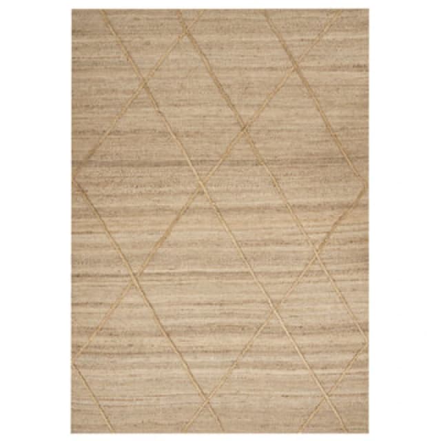 Beliani Rug Yuvacik Beige 160 X 230 Cm Jute