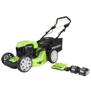 Greenworks GD24X2LM46SP 460mm 48V Cordless Brushless Self Propelled Rotary Lawnmower