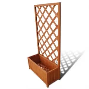 VidaXL Trellis Planter 70 x 30 x 135 cm