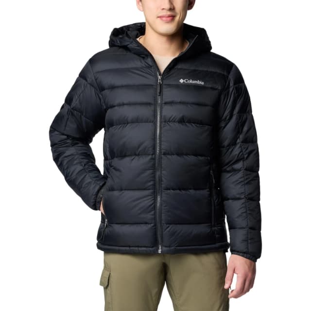 Columbia Mens Buck Butte Water-Resistant Faux Down Insulated Puffer Jacket Black male Small