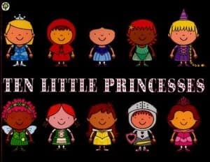 Ten Little Princesses by Simon Rickerty Paperback