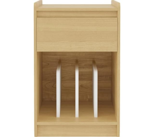 ALPHASON Oslo ATTS1101 Turntable Stand - Light Oak & White, Brown,White 5060669119630