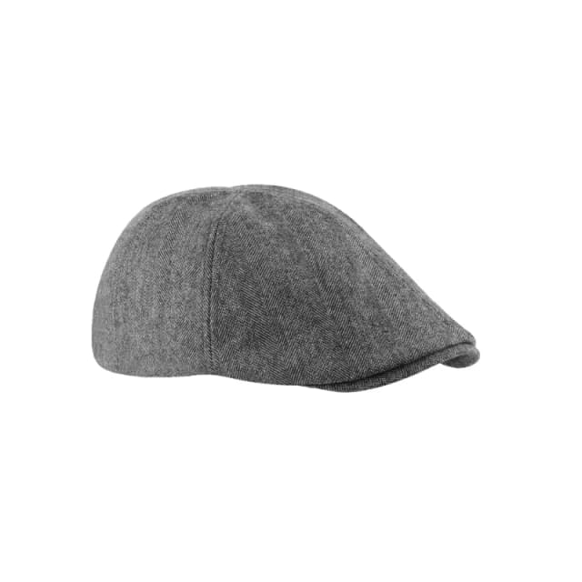 Beechfield Beechfield Men Ivy Flat Cap in Grey Grey One Size Male 5063377408133