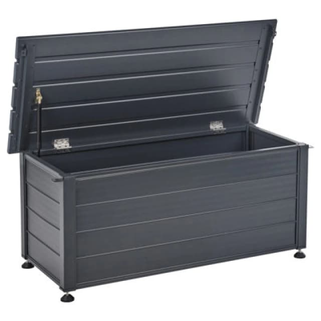 Beliani Storage Box Campalto 113cm 50 Cm Dark Grey