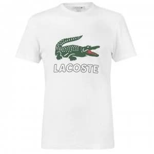 Lacoste Logo Tee - Blanc