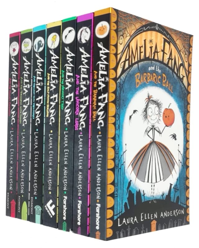 Amelia Fang Series 7 Books Collection Set by Laura Ellen Anderson (Amelia Fang and the Memory Thief, Amelia Fang and the Unicorn Lords) Laura Ellen An