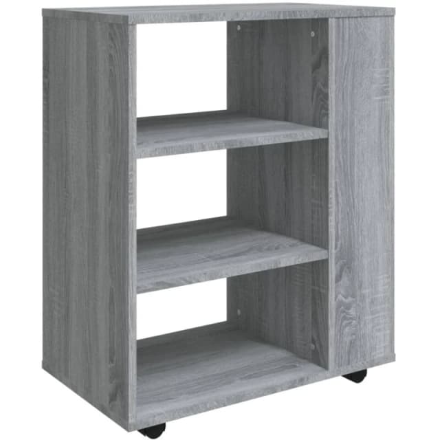 VIDAXL Rolling Cabinet Grey Sonoma 60x35x75cm Engineered Wood Vidaxl 8720286956441
